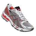 ASICS KAYANO 15 (T900N) WHITE / ONYX / FLAME (0199) for MEN CLOSE-OUT MODEL)