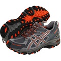 ASICS GEL-TRABUCO 12 WR TRAIL T9B4N CARBON/ALUMINUM/BLAZING ORANGE (7471) for MEN  (CLOSE-OUT MODEL)