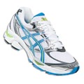 ASICS GEL-CUMULUS 12 T0A6N WHITE/BRILLIANT BLUE/LIME (0147) for WOMEN *FREE SHIPPING* (USA ONLY)
