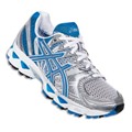 ASICS GEL-NIMBUS 12 T095N TITANIUM/MAUI BLUE/LIGHTNING (9761) for WOMEN *FREE SHIPPING* (USA ORDERS ONLY)