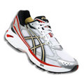 Asics Gel-Foundation 8 (Tn8A3) White / Black / Red (0190 For Men-FREE SHIPPING (USA ORDERS ONLY)