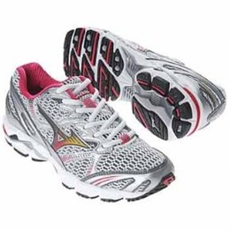 Mizuno Rider 12 410340.7399 Silver/Gunmetal-Virtual Red for Women