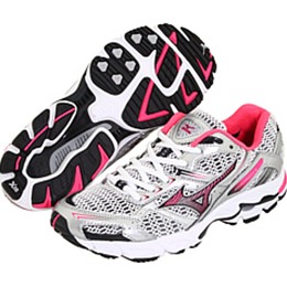 Mizuno Wave Inspire 6 410394.001M White/Shocking Pink/Anthracite for Women FREE SHIPPING (USA ORDERS ONLY)