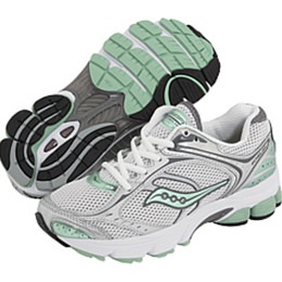 Saucony ProGrid Echelon Silver/Green WIDE D 10036-2 for Women  (CLOSE-OUT MODEL)