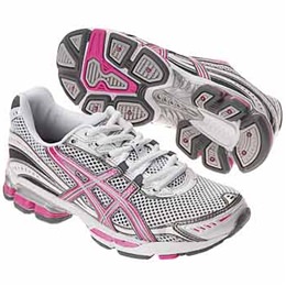 ASICS GEL-FLUENT 2 T9C6N WHITE/PINK/STORM (0125) for WOMEN  (CLOSE-OUT MODEL)