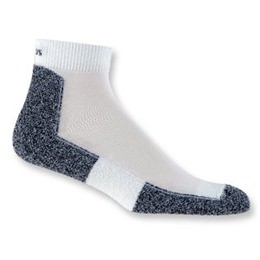 Thorlo Socks Lite Running With Coolmax White Mini Crew For Men 3 Pack LRMXM-12