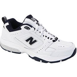 New Balance 608 Men's White & Navy Cross Trainer - Wide 4E MX608V2W