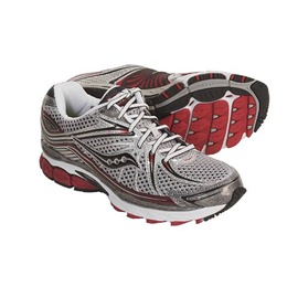 Saucony ProGrid Hurricane 12 Mens Running Silver/Black/Red 20084-2