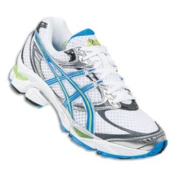 Asics Gel Cumulus 12 Women's Running Shoe White/Blue/Lime T0A6N 0147