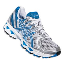 Asics Gel Nimbus 12 Women's Running Shoe Titanium, Maui Blue, Lightning T095N 9761