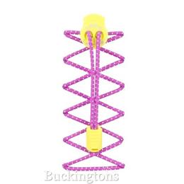 Nathan Reflective Lock Laces Floro Fuchsia, Celeste Yellow 1161NFFCY