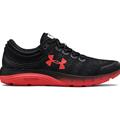 Under Armour Charged Bandit 5 Mens Running Shoe in Black Martian Red 3021947-003