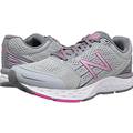 New Balance 680v5 Women's Silver Mink Gunmetal Pink Glo W680LG5