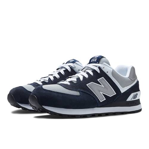 new balance 574 navy silver