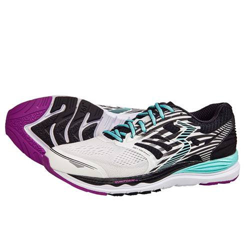 361 Degrees Meraki Women's Running Shoe White Black Y853-0009