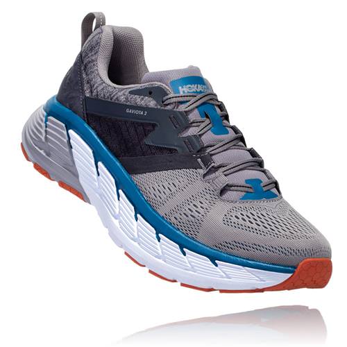Men's Hoka One One Gaviota 2 Running Athletic Shoes Frost Gray Seaport 2E-Wide 