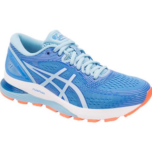 Asics Gel Nimbus 21 Women's Running Shoe Blue Coast, Skylight 1012A156 400