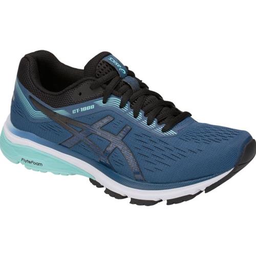 Activo arquitecto Nota Asics GT-1000 7 Women's Running Shoe Wide D Grand Shark, Black 1012A029 401