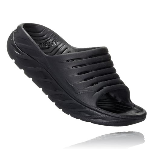 Hoka One One Men's Ora Recovery Slide - 8 - Black / Black