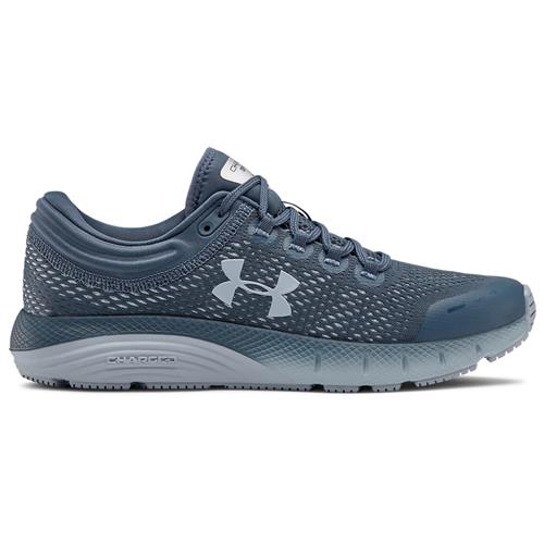 Under Armour Charged Bandit 5 Womens Running Shoe in Downpour Gray Black 3021964-401