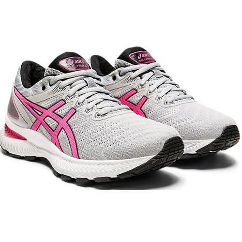 Asics Gel Nimbus 22 Women's Running Piedmont Grey Hot Pink 1012A587 021