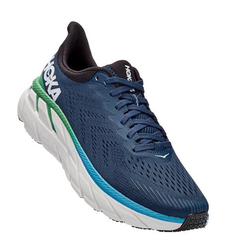 Hoka One One Clifton 7 Men's Moonlit Ocean Anthracite Wide EE 1110534 MOAN