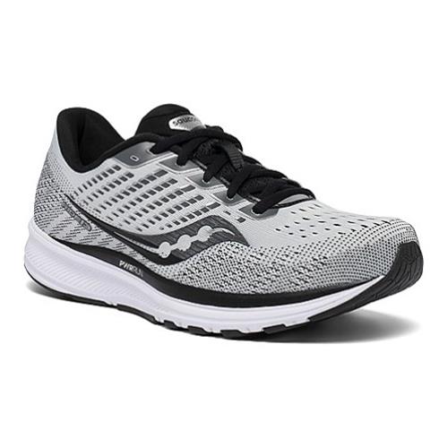 Saucony Ride 13 Men's Running Wide D Alloy, Black S20580-40