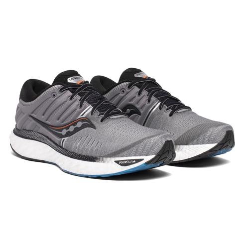 US M Saucony Men's Hurricane 22 Running Shoes 12.5 D Grey/Black 