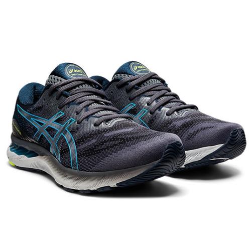 Fraude uitvinden Festival Asics Gel Nimbus 23 Men's Running Carrier Grey, Digital Aqua 1011B004 020