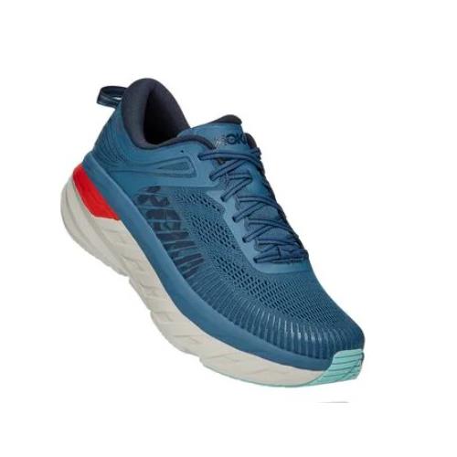 Hoka One One Bondi 7 Men's Wide EE Real Teal Outer Space 1110530 RTOS