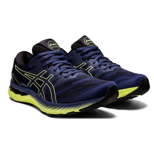 Christus voorbeeld Bepalen Asics Gel Nimbus 23 Men's Running Thunder Blue, Glow Yellow 1011B004 407