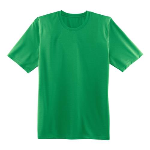 green athletic shirt