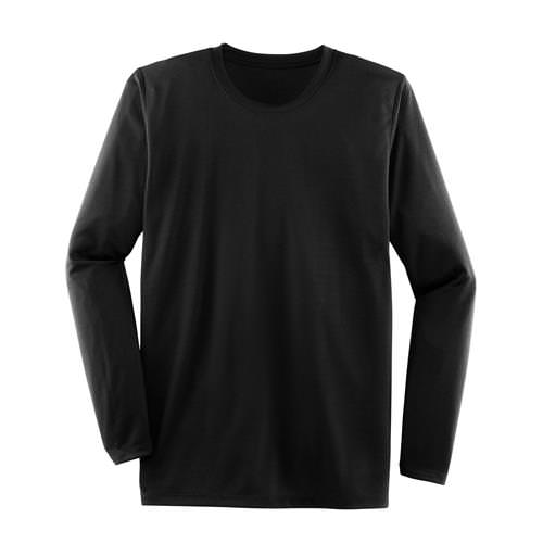 black long sleeve athletic shirt