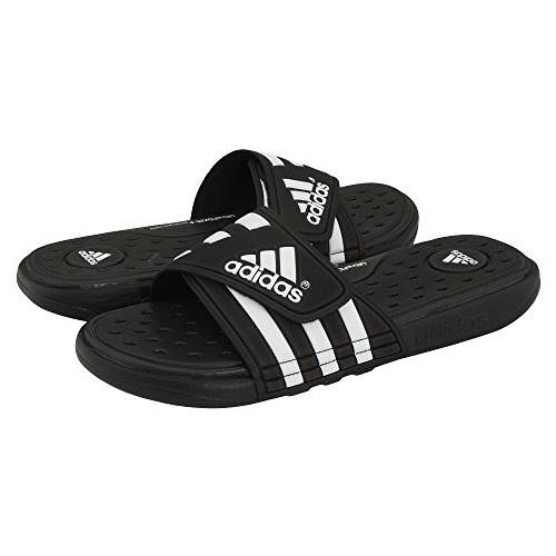 adidas cloudfoam slides men's black