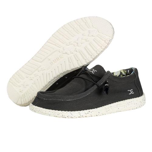 Hey Dude Wally Stretch Mens Black 110384900