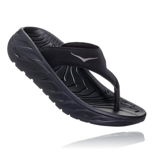 Hoka One One Ora Recovery Flip 2 Womens Black, Dark Gull Gray 1099676 BDGGR