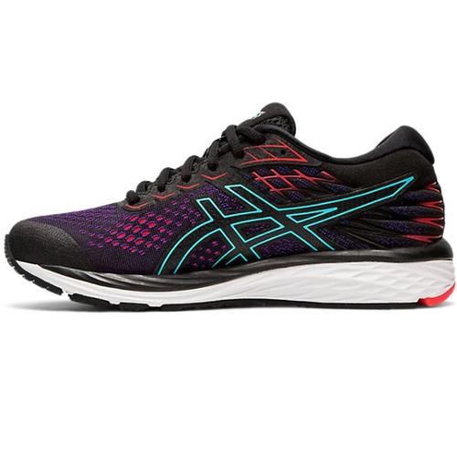 asics cumulus 21 black laser pink
