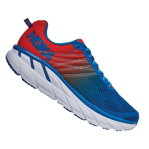 Hoka One Clifton 6 Men's Mandarin Red, Blue 1102872