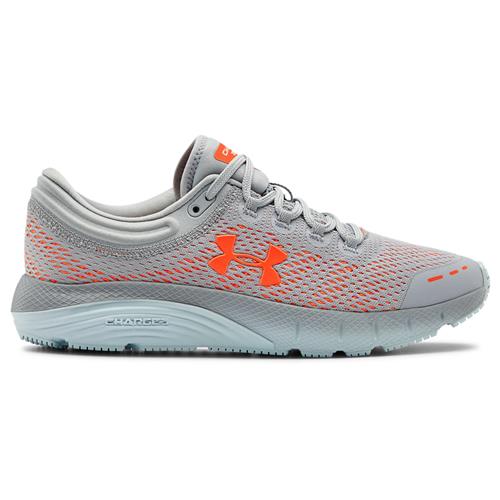 Under Armour Charged Bandit 5 Womens Running Shoe in Mod Gray, Rift Blue 3021964-102