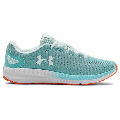 Under Armour Charged Pursuit 2 Womens Running Shoe in Blue Haze, White 3022604-400