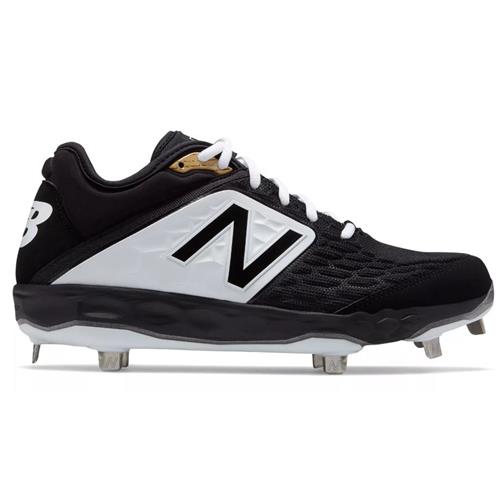 Strath Haven Baseball 2020 New Balance L3000v4 Men's Metal Baseball Cleat Black, White L3000BK4