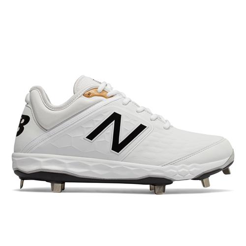 Strath Haven Baseball 2020 New Balance L3000v4 Men's Metal Baseball Cleat White L3000SW4