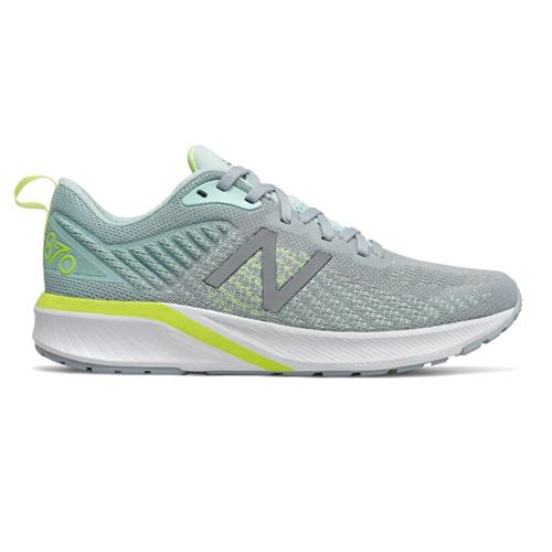 New Balance 870v5 Women's Wide D Running Shoe Light Slate with Bali Blue W870SB5D