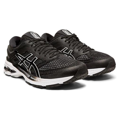 Asics Gel Kayano 26 Men's Running Shoe Black, White 1011A541 001