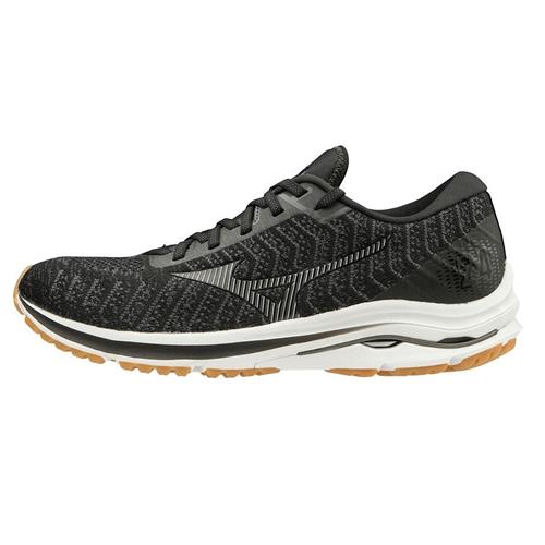 Mizuno Wave Rider 24 Waveknit Men's Running Black-Dark Shadow 411225.9098