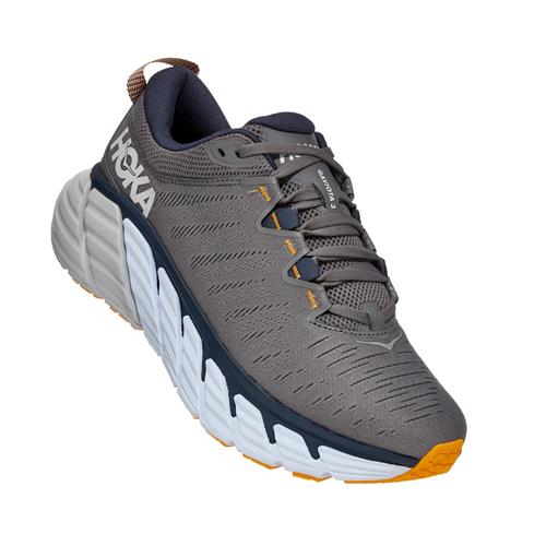 Hoka One One Gaviota 3 Men's Wide EE Charcoal Gray, Ombre Blue 1113522 CGOB