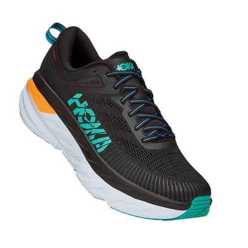 Hoka One One Bondi 7 Men's Black, Atlantis 1110518 BATL
