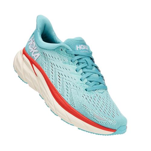 Hoka One One Clifton 8 Women's Aquarella, Eggshell Blue 1119394 AEBL