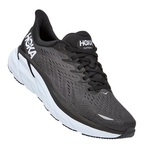 Hoka One One Clifton 8 Men's Wide EE Black, White 1121374 BWHT