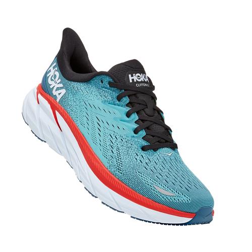 Hoka One One Clifton 8 Men's Wide EE Real Teal, Aquarelle ...